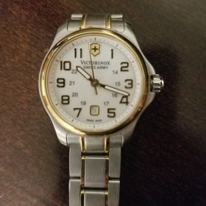 Victorinox Swiss Arm Two-Tone Stainless Steel Bracelet Watch